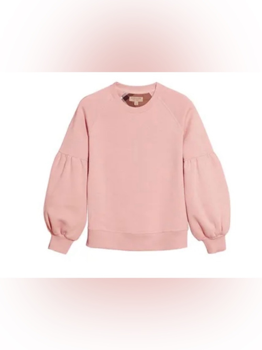 Burberry London England balloon sleeve crewneck sweatshirt
